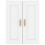 Voir la diapositive 5 : VIDAXL Armoire murale blanc 69,5x32,5x90 cm bois d'ingenierie