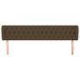 Voir la diapositive 3 : VIDAXL Tete de lit avec oreilles Marron fonce 203x23x78/88 cm Tissu