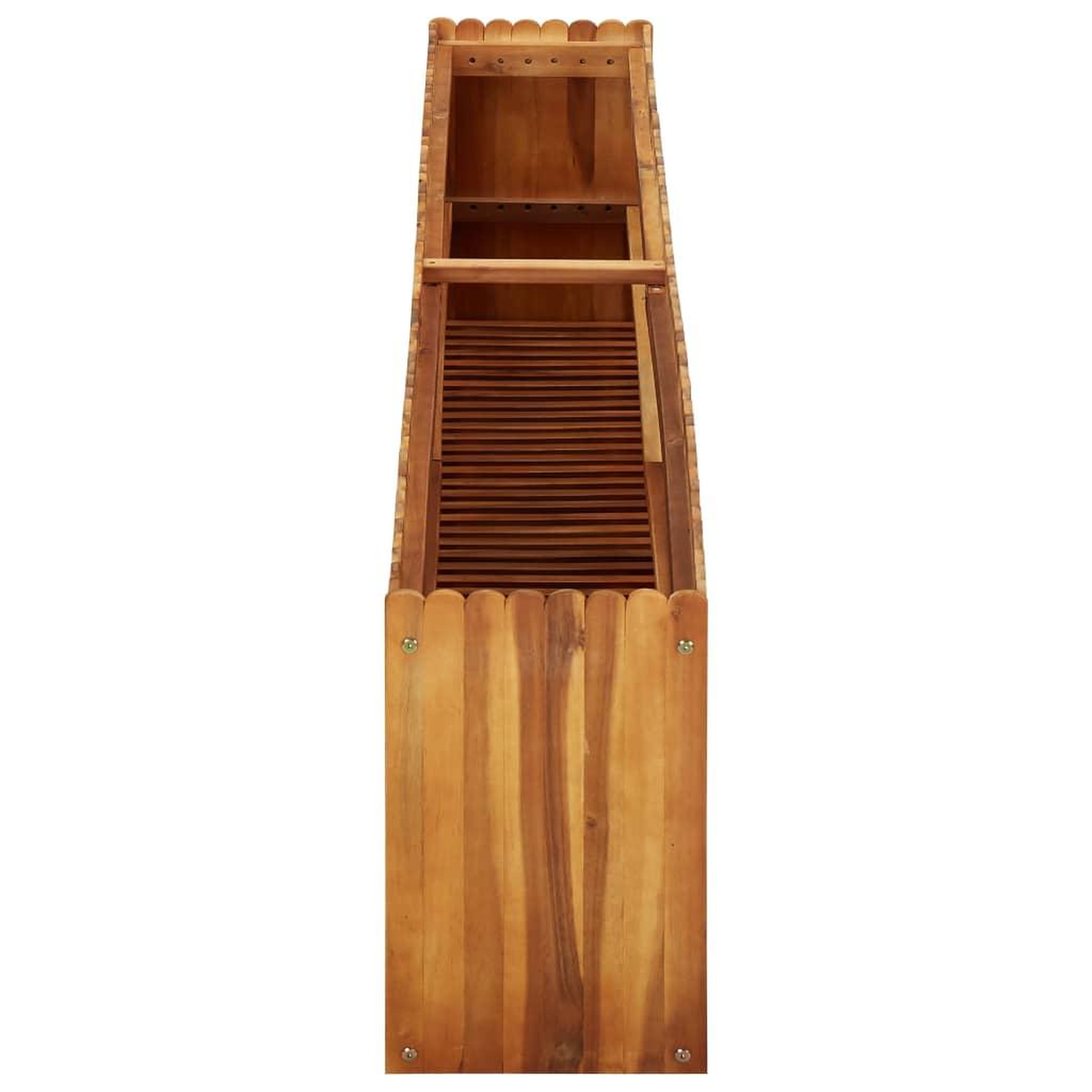 Voir la diapositive 3 : VIDAXL Lit sureleve de jardin 200x30x50 cm Bois massif d'acacia