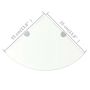 Voir la diapositive 6 : VIDAXL Etageres d'angle 2 pcs et supports Verre Transparent 35x35 cm