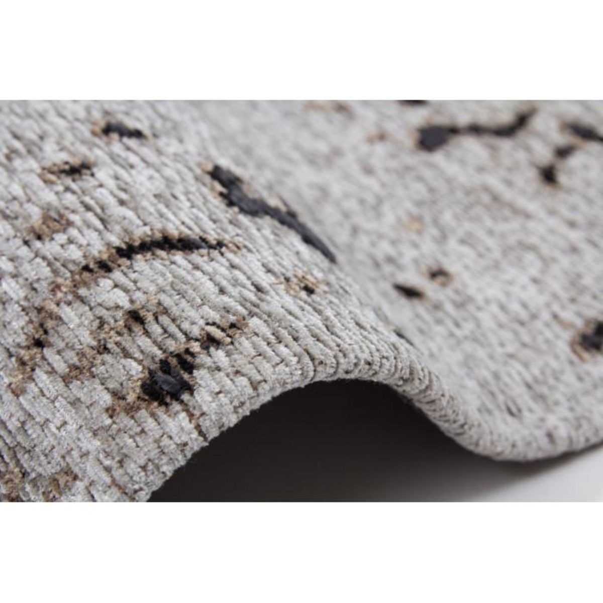 Paris Prix Tapis à Poils Courts Fait Main  Ballerina  Gris