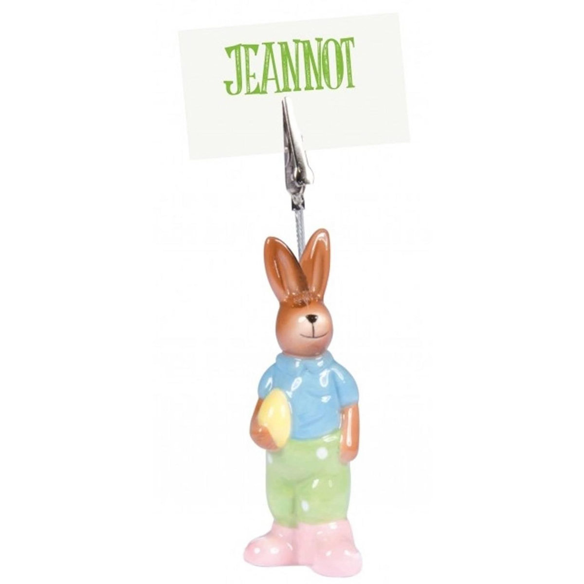 CHAKS Marque-place Lapin en céramique 12cm