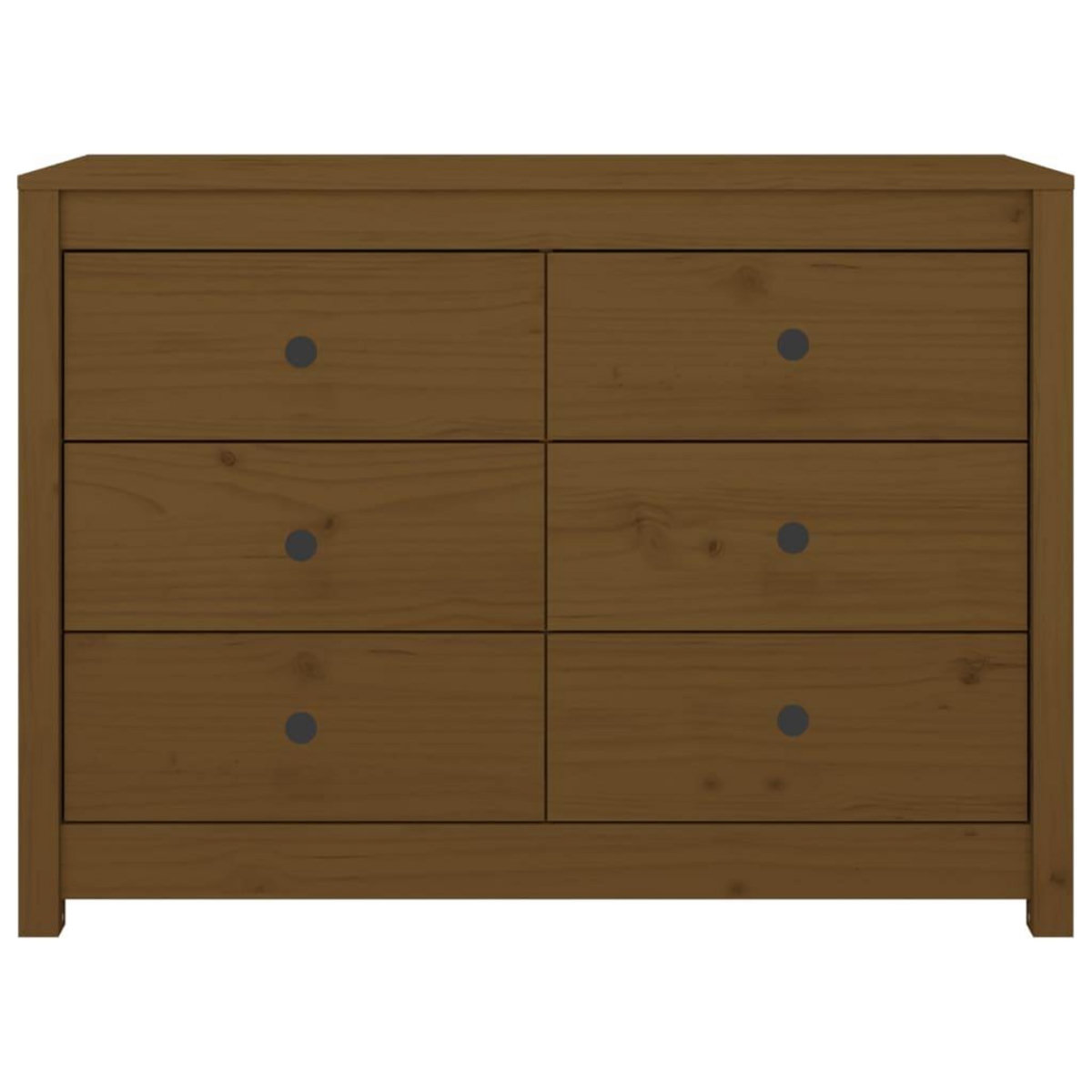 VIDAXL Armoire laterale Marron Miel 100x40x72 cm Bois de pin massif