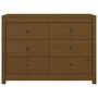 Voir la diapositive 4 : VIDAXL Armoire laterale Marron Miel 100x40x72 cm Bois de pin massif