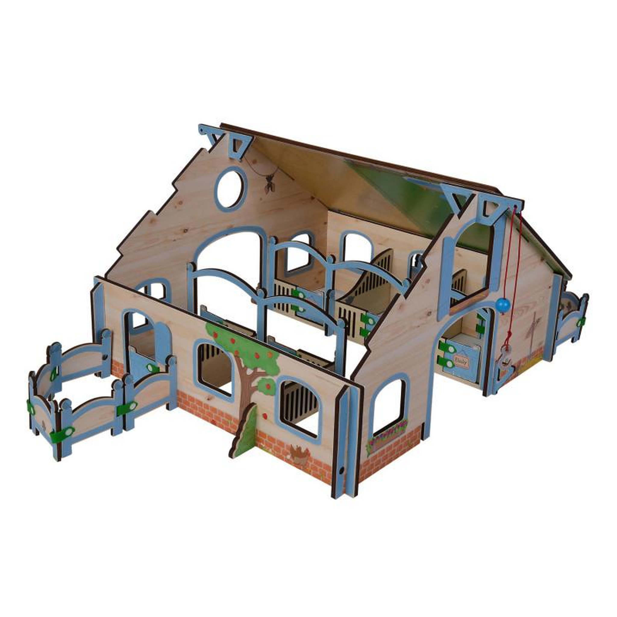 Eichhorn Eichhorn Wooden Horse Stable, 30 pcs. 100004322