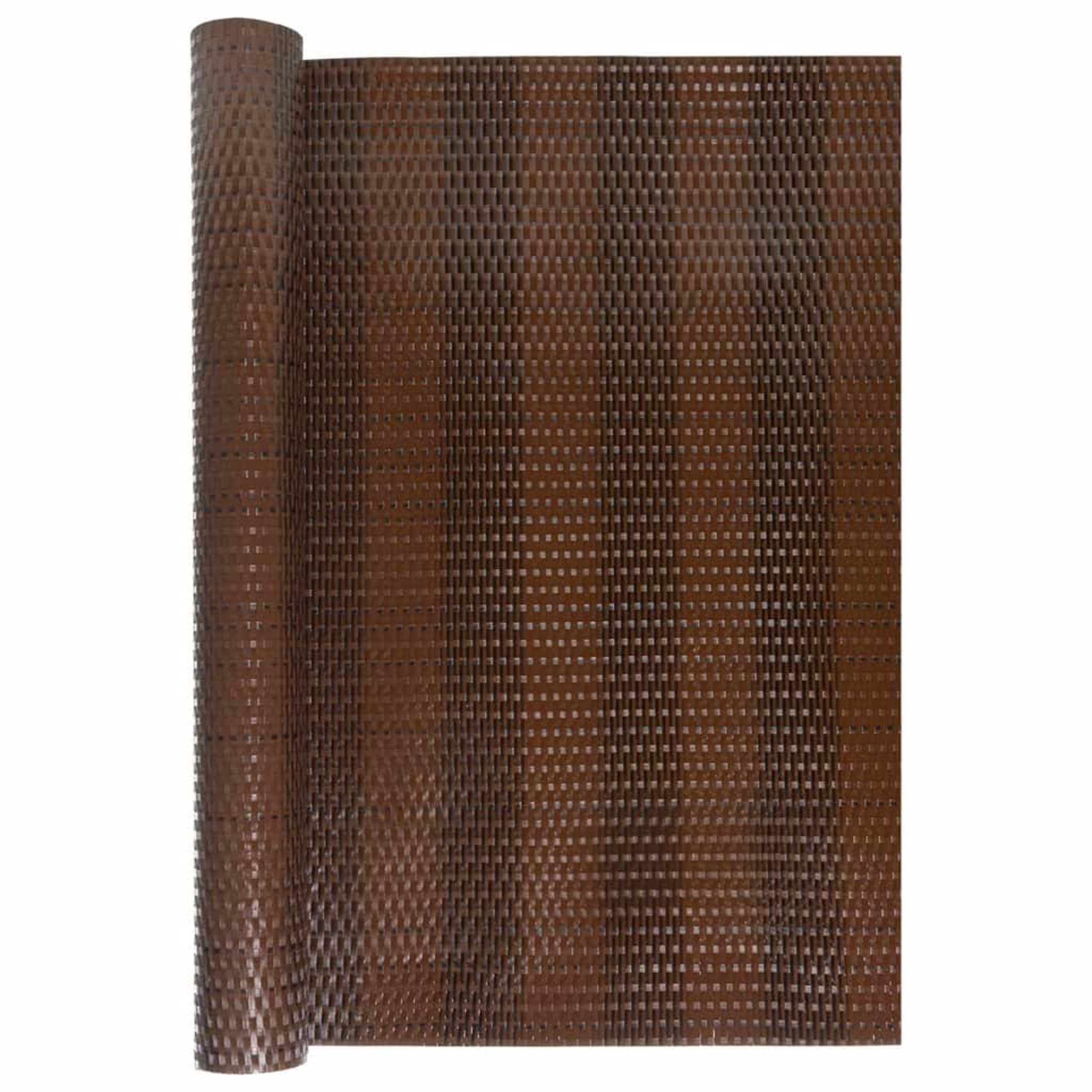 Voir la diapositive 3 : VIDAXL Paravent de balcon brun et noir 500x80 cm resine tressee