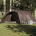 VIDAXL Tente familiale a dome 6 personnes marron impermeable