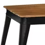 VIDAXL Table de salle a manger Bois d'acacia et acier 75x75x76 cm