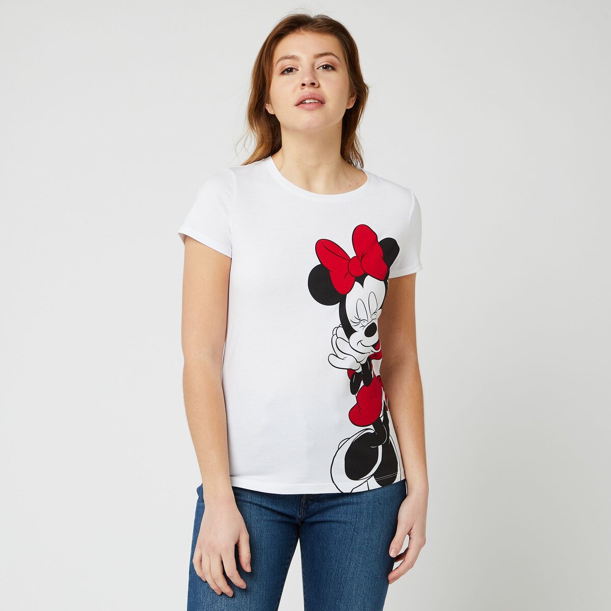 T-shirt manches courtes blanc femme