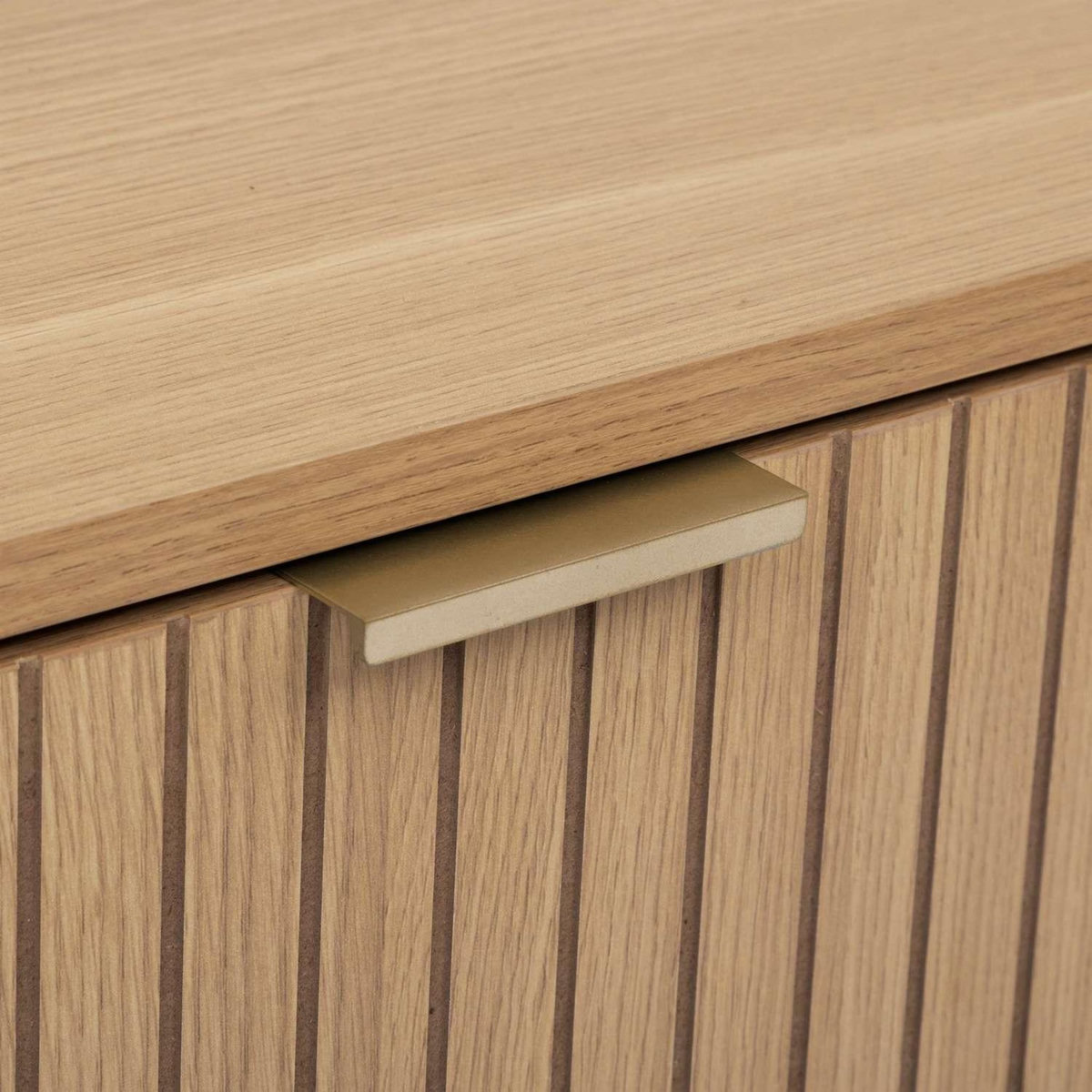 FIVE Table de chevet 2 tiroirs en bois TASSO - Marron