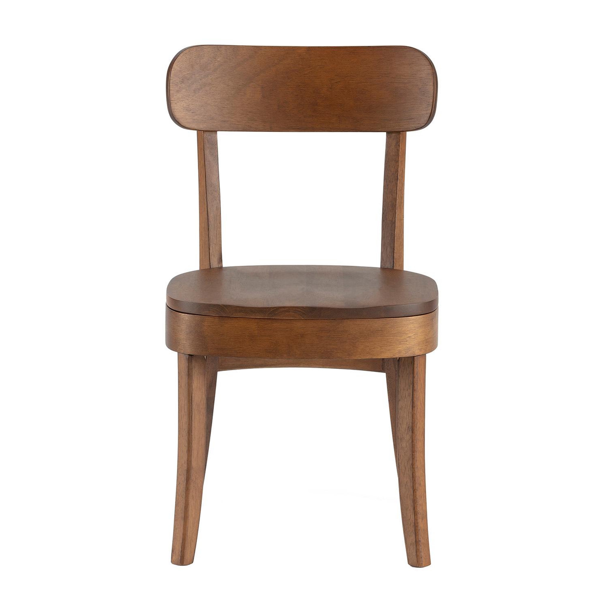 Voir la diapositive 3 : VS VENTA-STOCK Pack de 2 chaises Nala couleur Noyer, Bois Massif