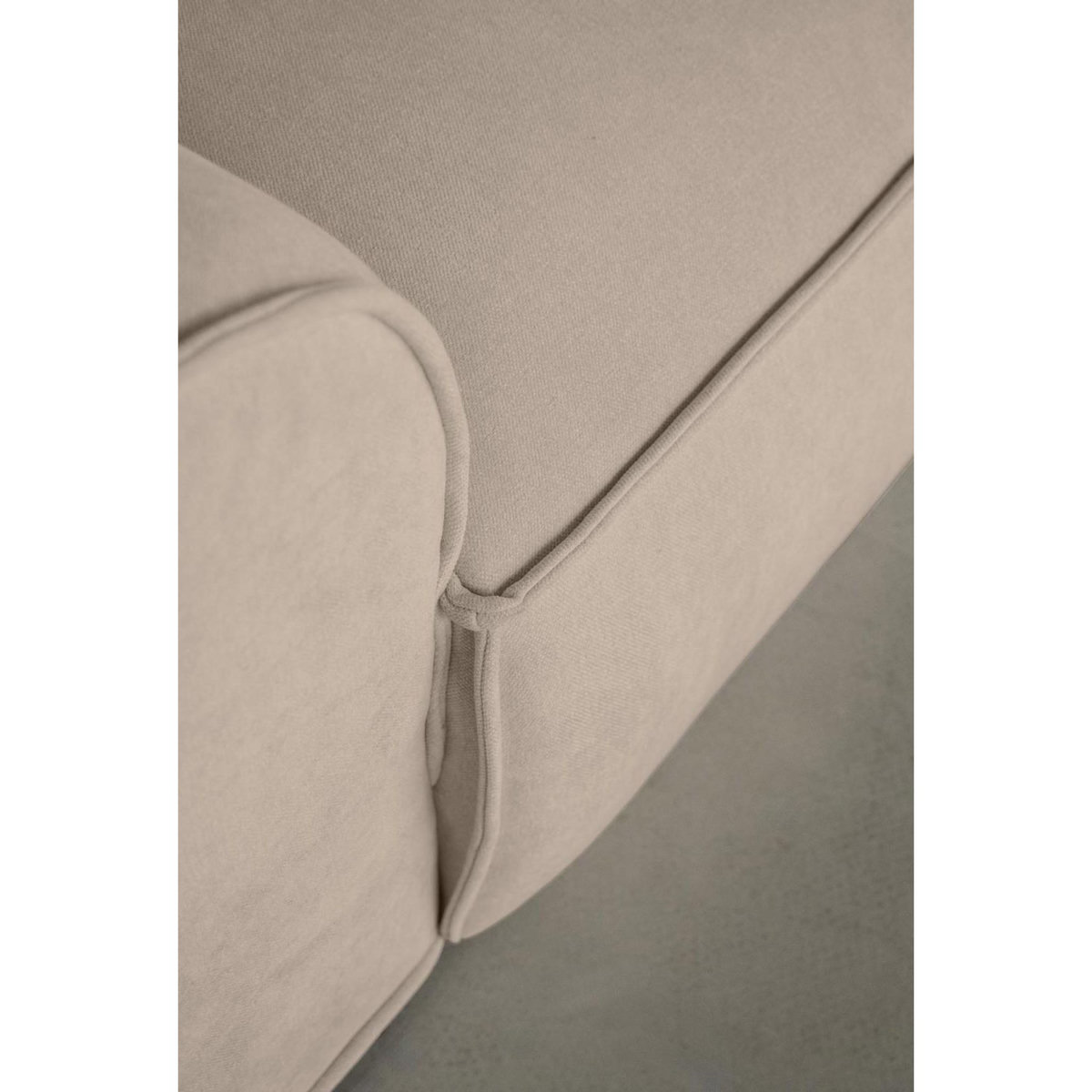 BEST MOBILIER Felix - canapé modulable d'angle droit 4 places en tissu texturé