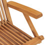 Voir la diapositive 5 : VIDAXL Chaises de jardin lot de 8 Bois de teck massif