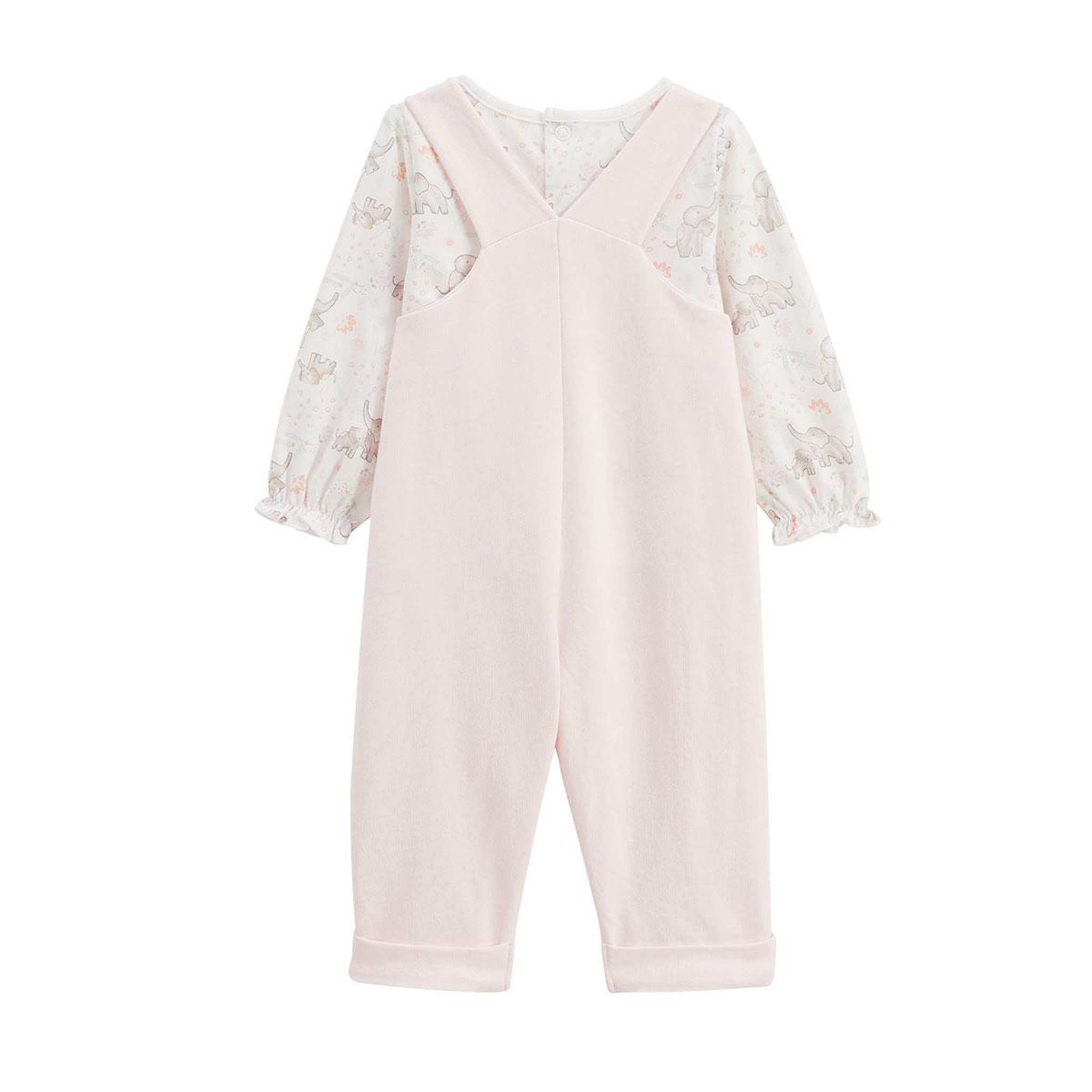 Voir la diapositive 2 : Petit Béguin Ensemble salopette bébé et t-shirt badian