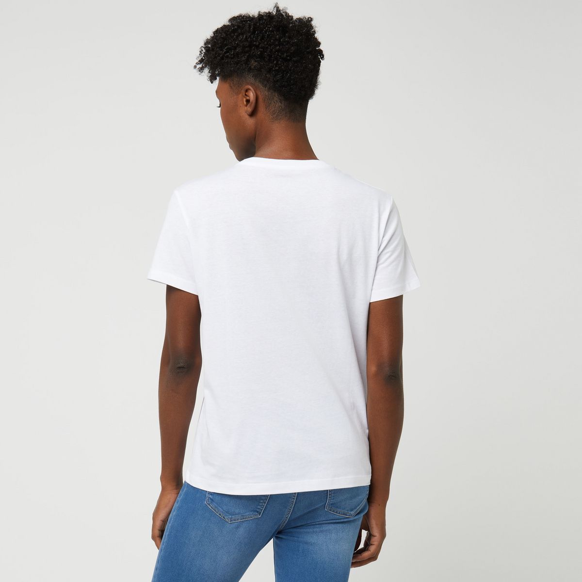 INEXTENSO T-shirt manche courte blanc fantaisie femme