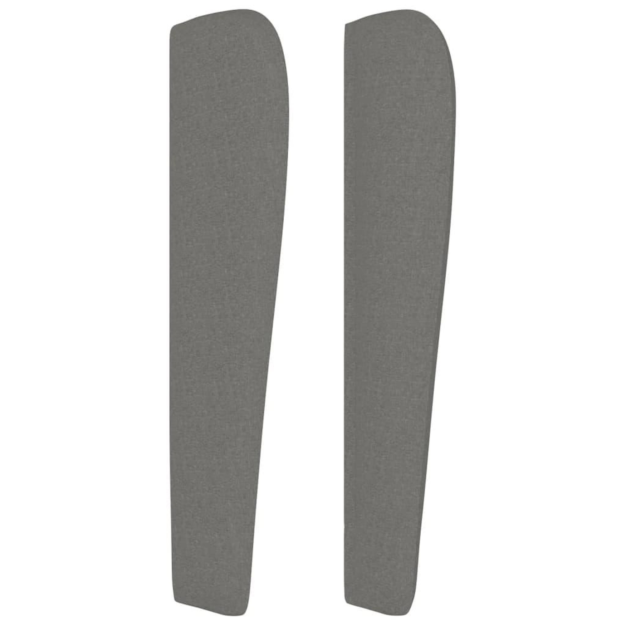 Voir la diapositive 4 : VIDAXL Tete de lit avec oreilles Gris fonce 163x23x118/128 cm Tissu
