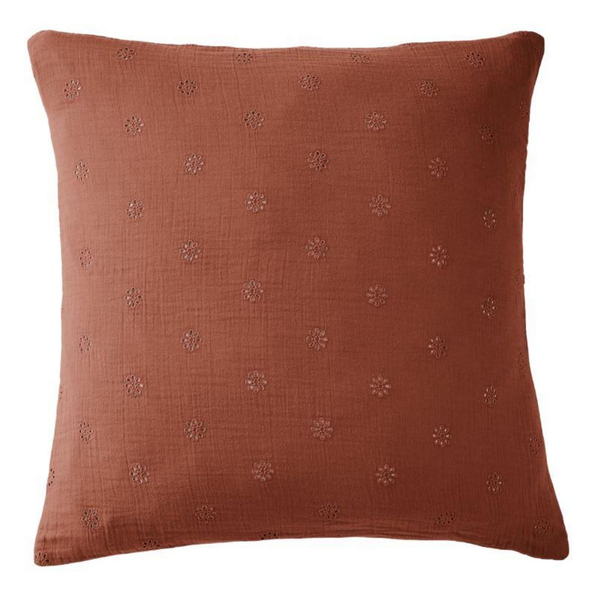 L EFFET PAPILLON Taie d'oreiller Brodée Déco  Gaïa Boho  60 x 60 cm & 50 x 70 cm  Gaze de Coton  l'Effet Papillon -  - 50 x 70 cm