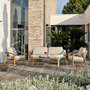Voir la diapositive 2 : Paris Prix Salon de Jardin 5 Places  Goya  180cm Naturel & Gris