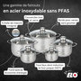 Voir la diapositive 5 : ELO Lot de 3 Faitouts 12/14/20cm et Poêle 28cm Elo Relief Evolution