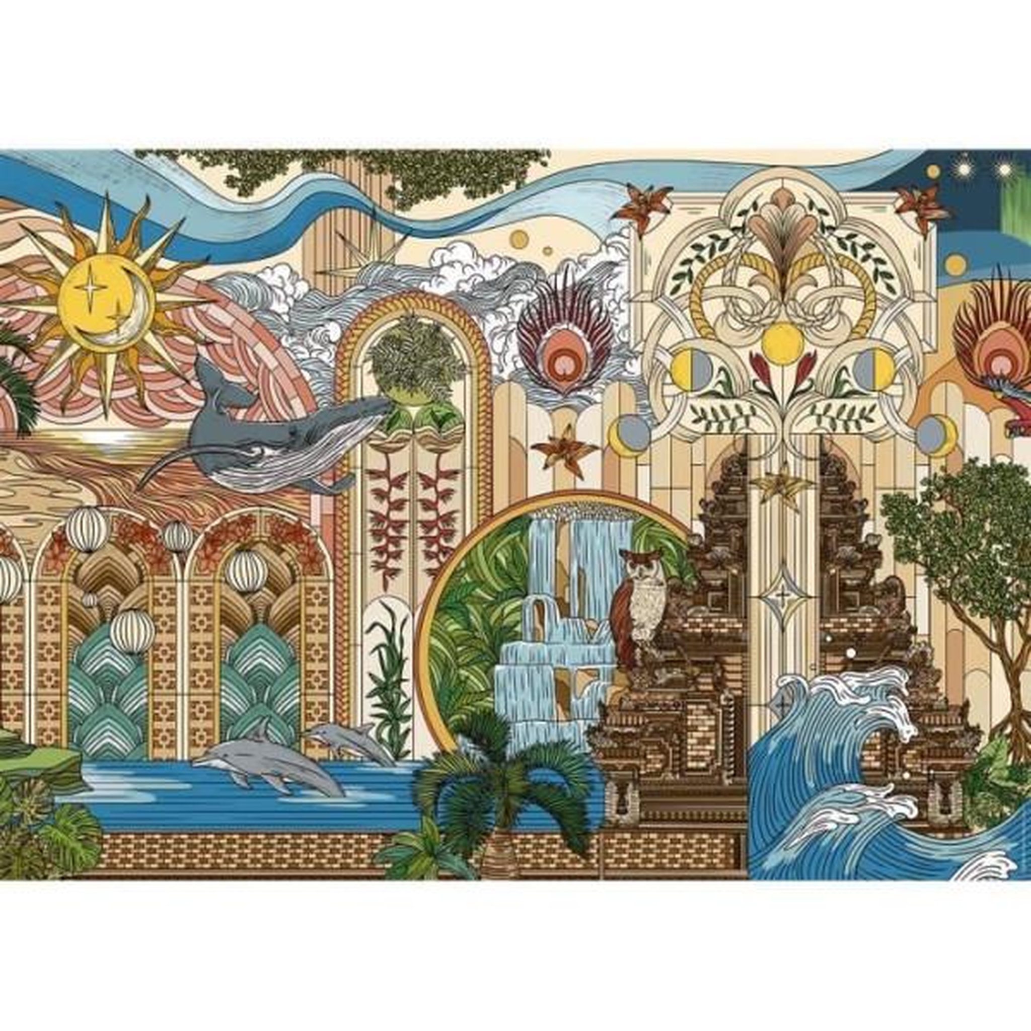RAVENSBURGER Puzzle 1500 pieces le jardin des reves, des 14 ans, puzzle de qualité supérieure, collection artiste, 12001612, nathan