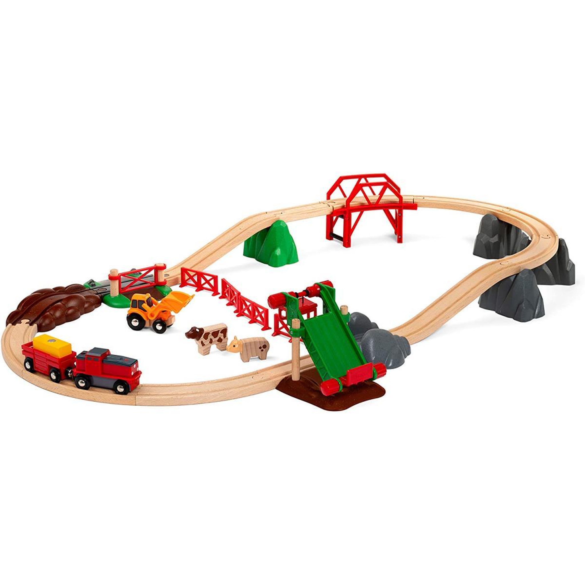 Voir la diapositive 1 : Brio 33984 Le circuit de la ferme et locomotive a pile