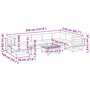 Voir la diapositive 6 : VIDAXL Salon de jardin 9 pcs avec coussins marron cire bois pin massif