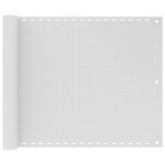 VIDAXL Ecran de balcon Blanc 75x300 cm PEHD