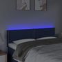 Voir la diapositive 3 : VIDAXL Tete de lit a LED Bleu 144x5x78/88 cm Tissu