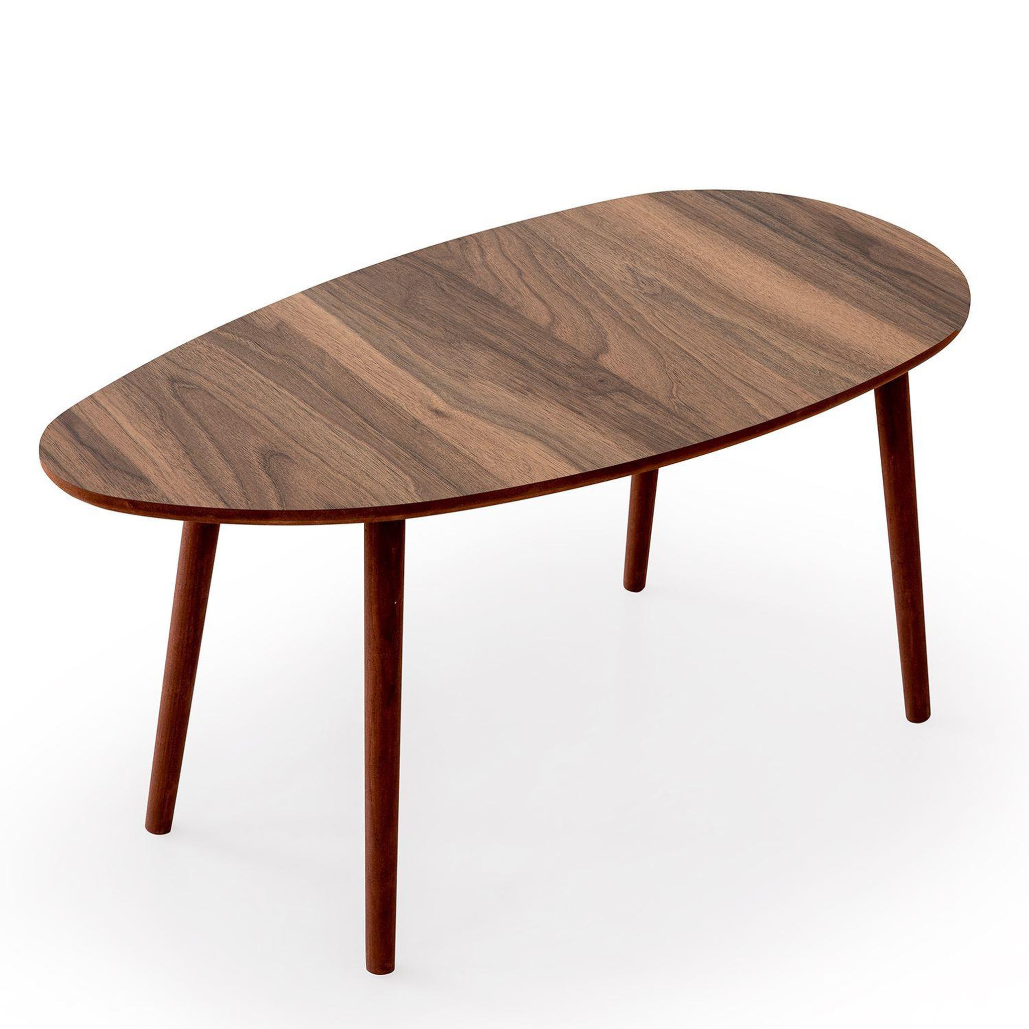 Habitat et Jardin Table basse en bois  nora  100 x 50 x 45 cm - noyer
