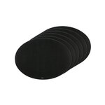 BJORN Set de table ovale - 6 pièces - Feutre recyclé noir