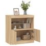 Voir la diapositive 5 : VIDAXL Buffet avec lumieres LED chene sonoma 60x37x67 cm