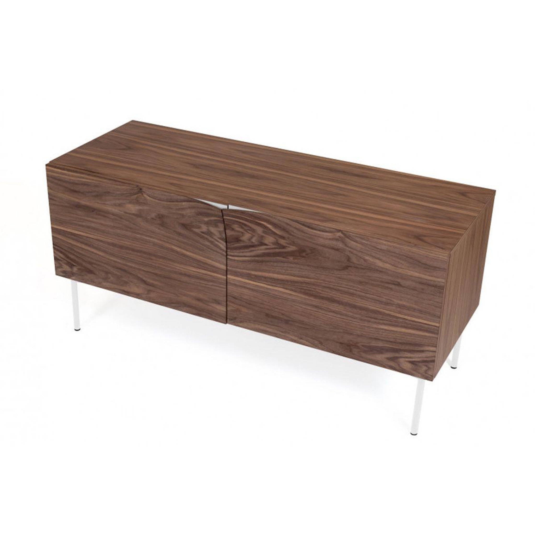 Voir la diapositive 4 : Paris Prix Buffet 2 portes & 2 niveaux  plof  120cm noyer