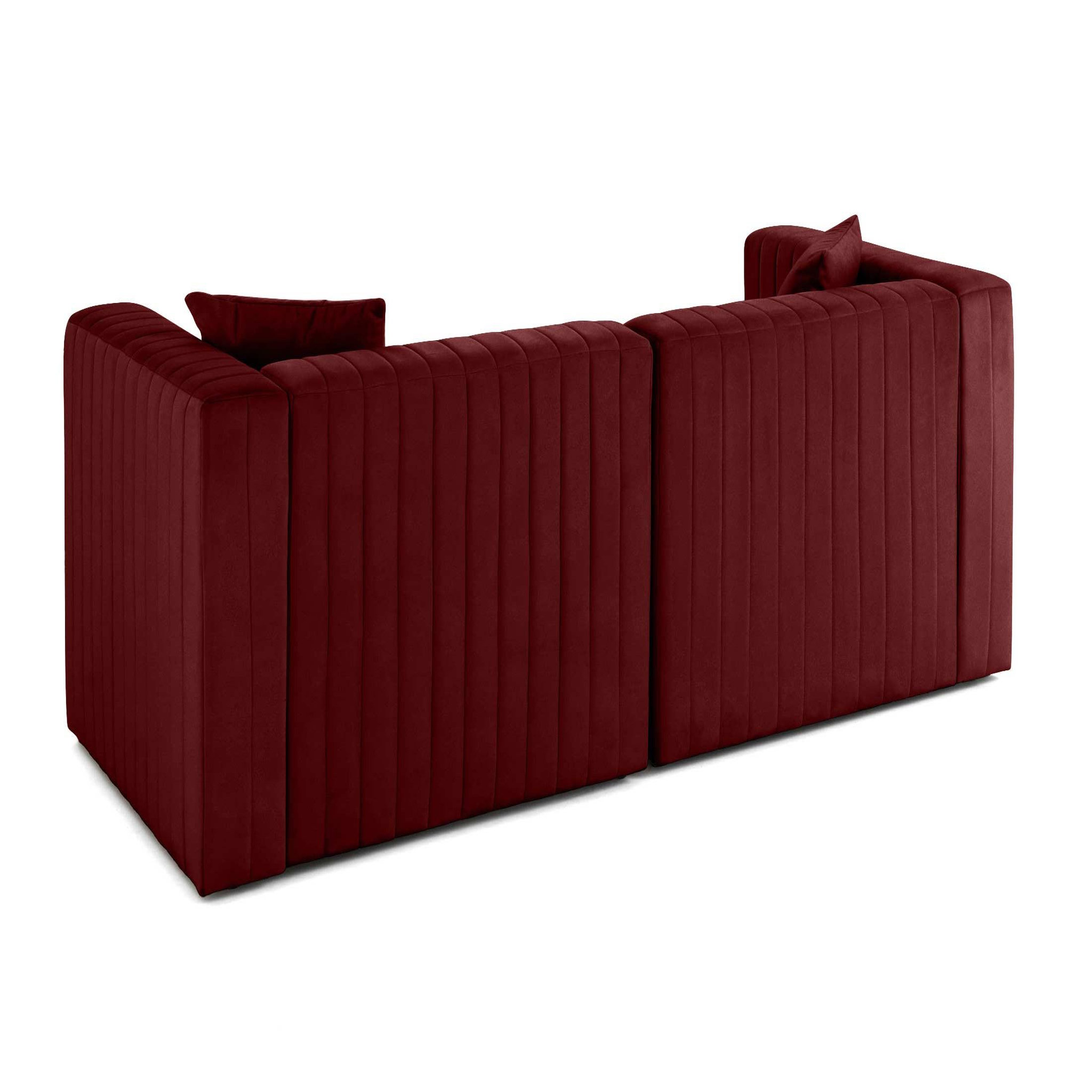 Voir la diapositive 6 : LISA DESIGN Nova - canapé modulable 2 places - en velours
