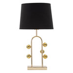 Paris Prix Lampe à Poser en Métal  Bubble  61cm Or & Noir