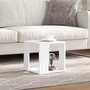 Voir la diapositive 3 : VIDAXL Table basse blanc 32x32x30 cm bois d'ingenierie