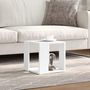 Voir la diapositive 3 : VIDAXL Table basse blanc 32x32x30 cm bois d'ingenierie