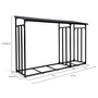 Voir la diapositive 4 : ID MARKET Abri de stockage en acier galvanisé pour bûches L. 274 cm avec housse de protection