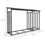 Voir la diapositive 4 : ID MARKET Abri de stockage en acier galvanisé pour bûches L. 274 cm avec housse de protection