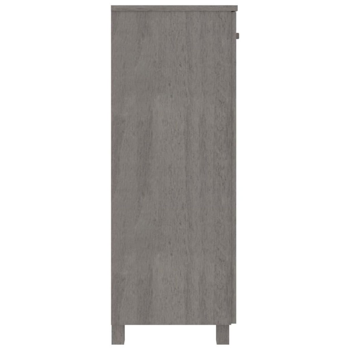 VIDAXL Armoire a chaussures HAMAR Gris clair 85x40x108 cm Pin massif