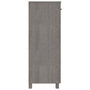 Voir la diapositive 4 : VIDAXL Armoire a chaussures HAMAR Gris clair 85x40x108 cm Pin massif