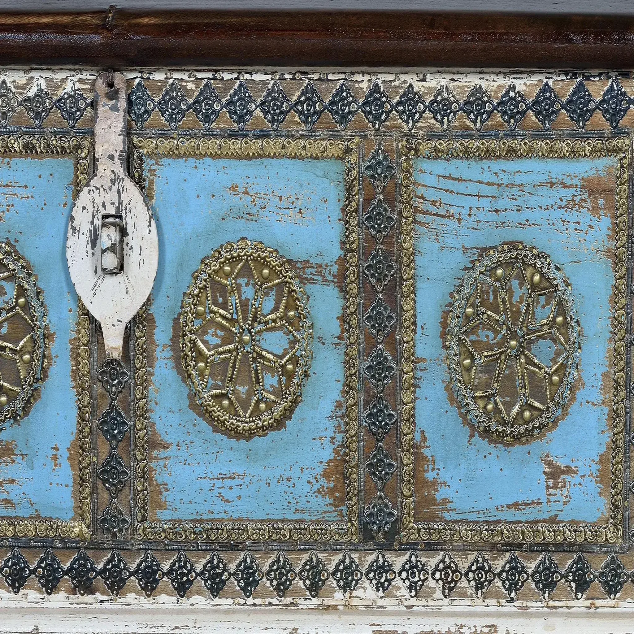 Voir la diapositive 4 : GINER Y COLOMER SL Coffre en bois de manguier massif 116 cm style rustique ethnique