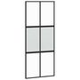 Voir la diapositive 5 : VIDAXL Porte coulissante avec kit de quincaillerie noir 90x205 cm