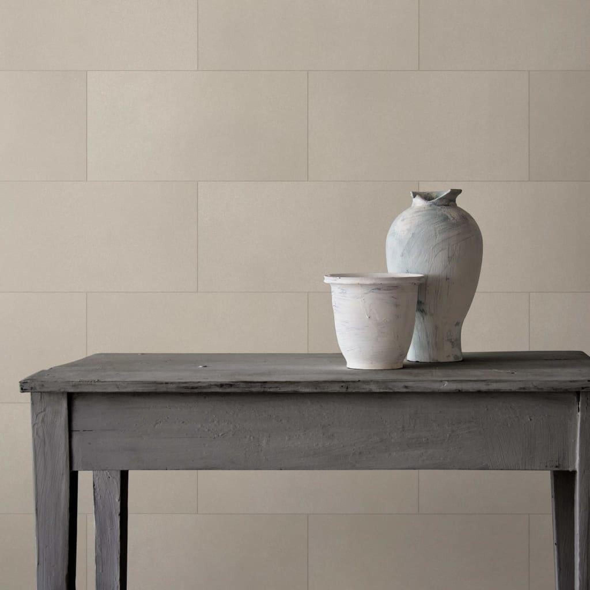 Voir la diapositive 1 : Grosfillex Grosfillex Carreau revetement mural Gx Wall+ 11pcs 30x60cm Beige clair