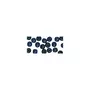 Rayher Perles en bois FSC 100%, polies, 10mm ø, bleu foncé, 52 pièces