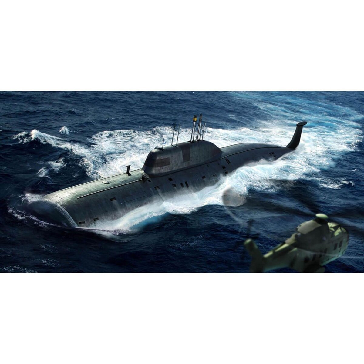 Hobby Boss Maquette sous-marin : SSN Akula de la marine russe