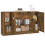 Voir la diapositive 4 : VIDAXL Buffets 3 pcs Chene fume Bois d'ingenierie