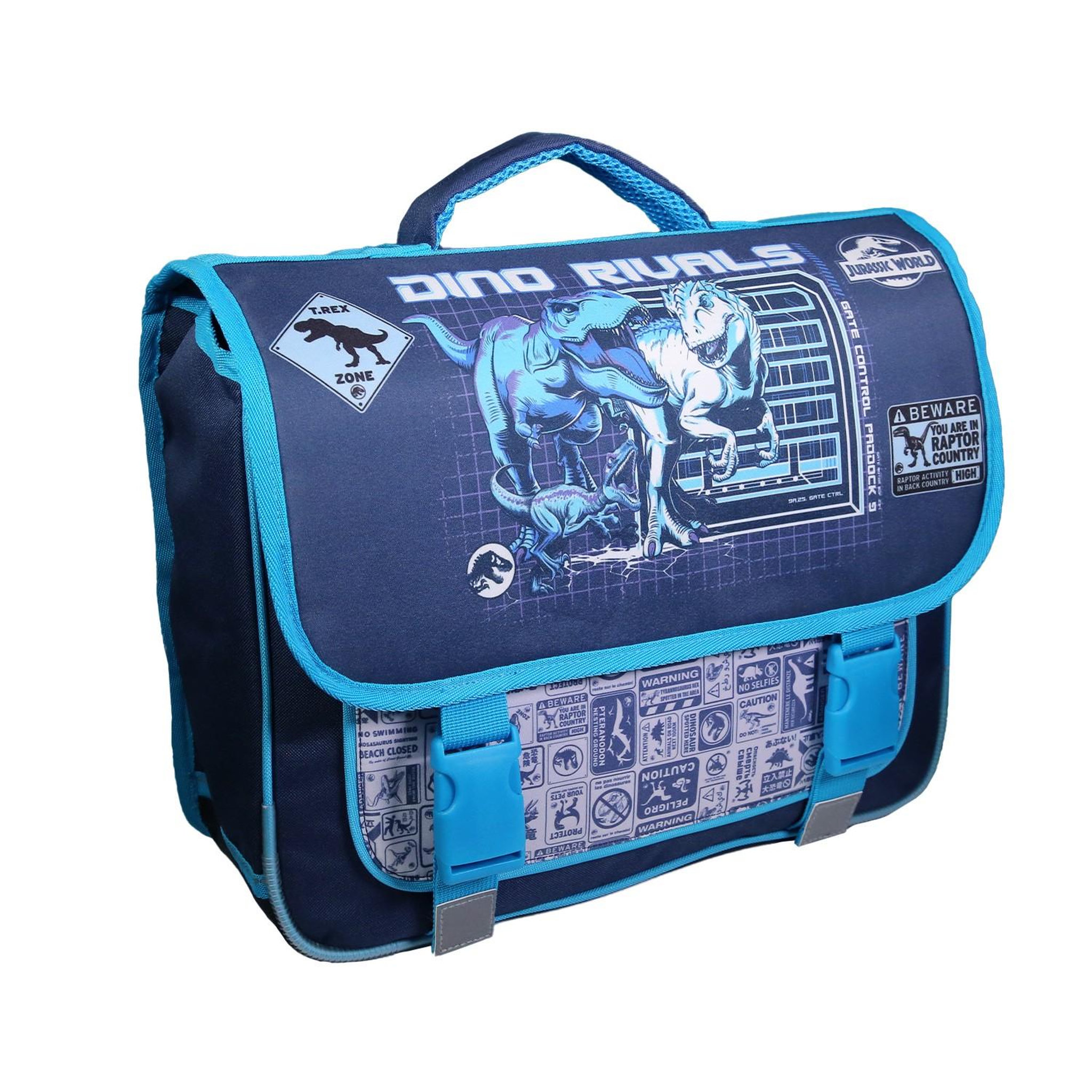 Voir la diapositive 2 : Bagtrotter BAGTROTTER Cartable 38 cm Jurassic World Bleu