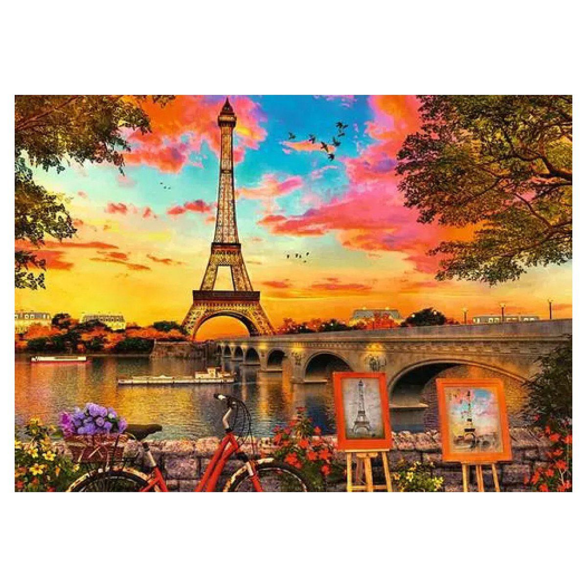 Voir la diapositive 2 : RAVENSBURGER Puzzle 1000 pieces - les quais de seine