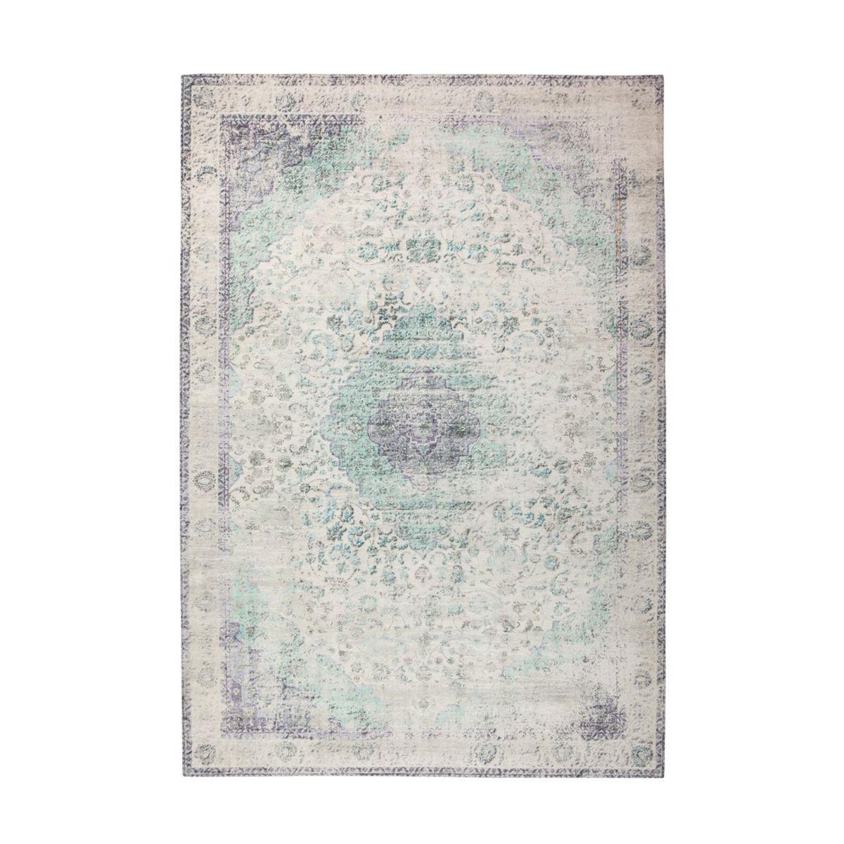 Paris Prix Tapis Antique Tissé à la Main  Vintage  Bleu Pétrole