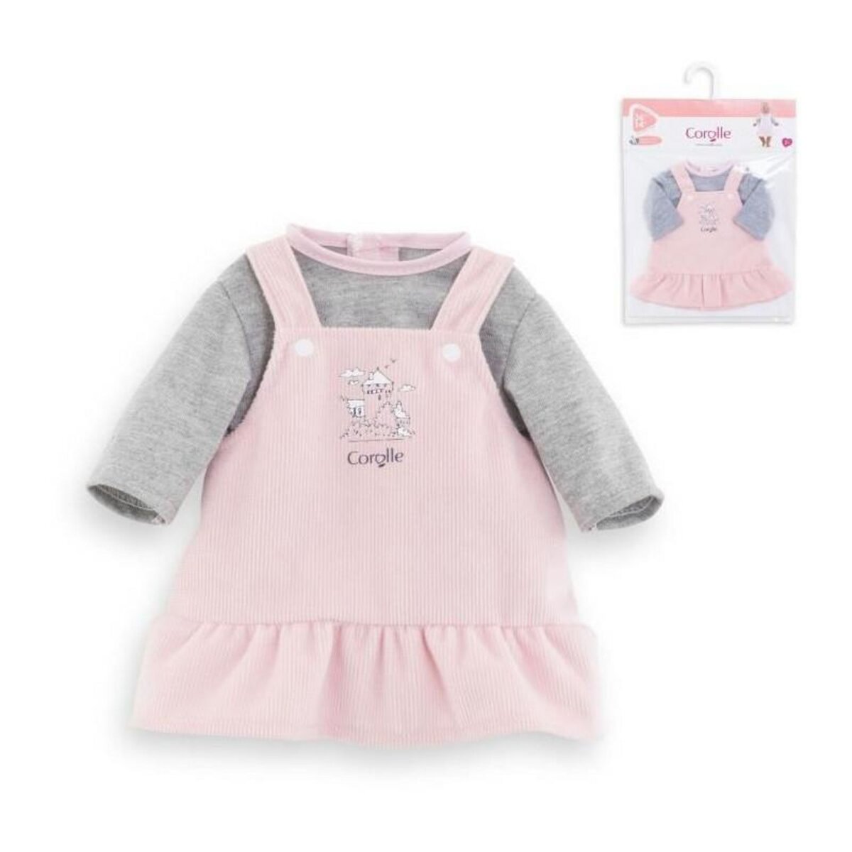 Corolle Robe et T-shirt Bords de Loire pour poupon 36 cm